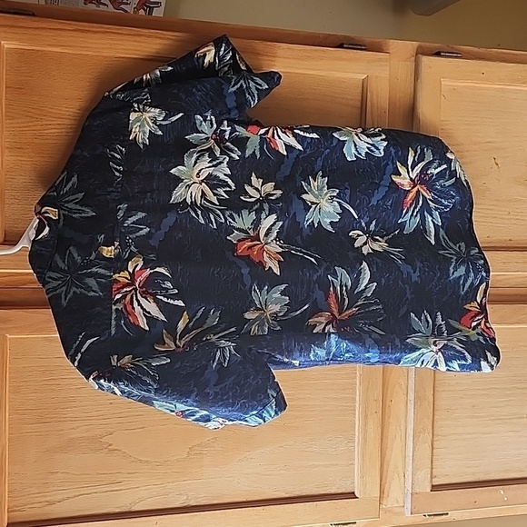 MBX Premium Goods Men's Tropical Floral Short Sleeve Button-Down Shirt S… - Picture 4 of 5